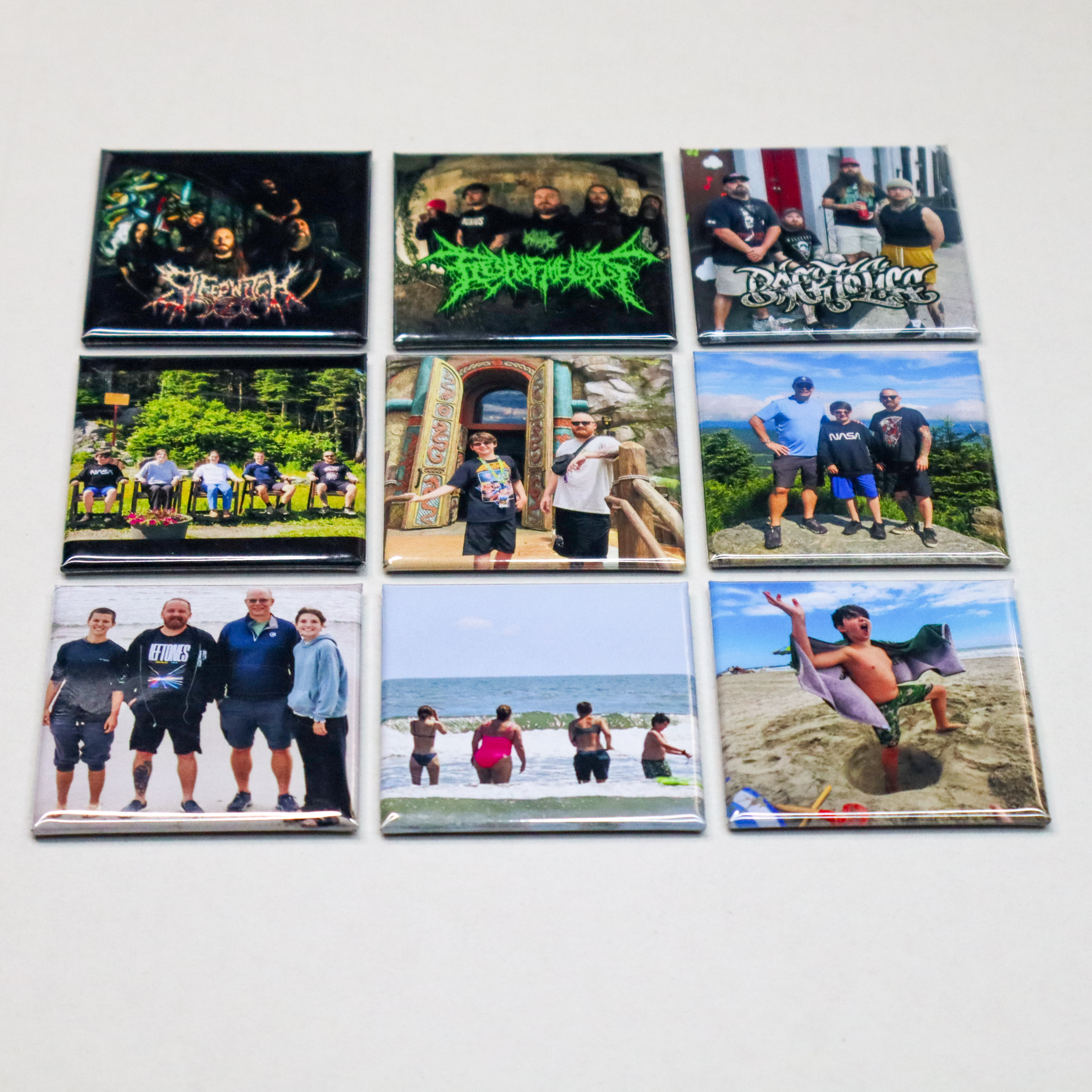 2" x 2" Square Fridge Magnet - Multi Photo
